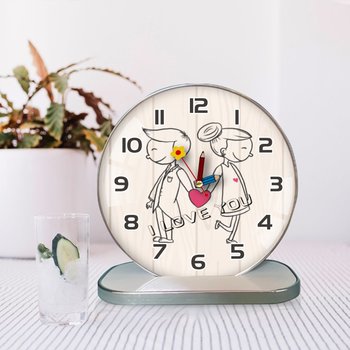 Tranh Đồng Hồ Để Bàn Cặp Đôi Nghệ Thuật 2