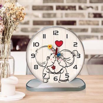 Tranh Đồng Hồ Để Bàn Cặp Đôi Nghệ Thuật