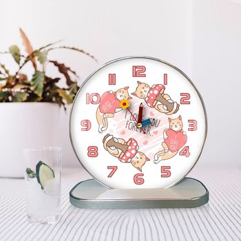 Tranh Đồng Hồ Để Bàn Những Chú Mèo Con Thân Thiện