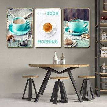 Tranh 3 Tấm Treo Tường Coffee Nghệ Thuật Mẫu 17