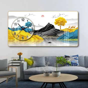 Tranh Đồng Hồ Nổi 3D Phong Cảnh Sơn Thủy Hữu Tình