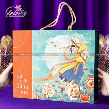 Hộp 4 Bánh Trung Thu Kèm Trà 15g Vũ Khúc Hằng Nga