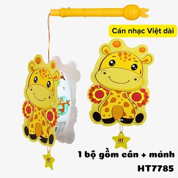 Lồng đèn trung thu 2 mảnh có đèn chú hươu vàng