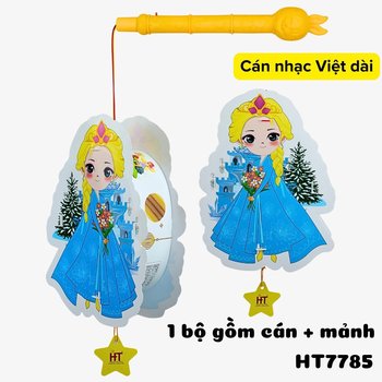 Lồng đèn trung thu 2 mảnh có đèn nữ hoàng băng giá