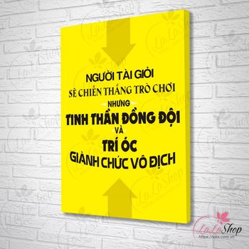 Tranh treo tường người tài giỏi sẽ chiến thắng trò chơi
