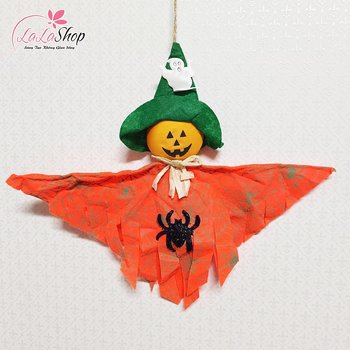 Đồ treo trang trí Halloween Bóng Ma Đội Nón Phù Thủy Vui Nhộn