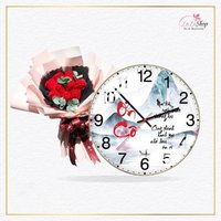 Combo Đồng Hồ Kèm Hoa Sáp Tặng 20/11