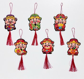 Set 6 lộc treo thần tài tài lộc tiền vô như nước treo trang trí ngày tết