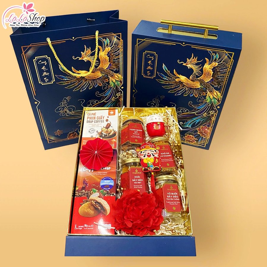 Hộp quà Tết Cao Cấp Phượng Hoàng Phú Quý Mừng Xuân