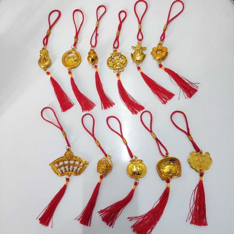 Combo 10 dây lộc treo trang trí cây mai đào nhiều mẫu ngày tết ngẫu nhiên