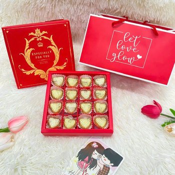 Hộp 16 Viên Socola Beatitude Trái Tim Vàng