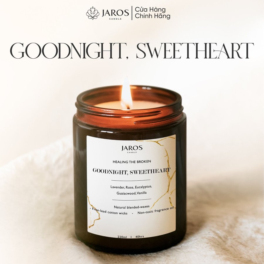 Nến Thơm Sáp Tự Nhiên JAROS Candle Hương GOODNIGHT, SWEETHEART