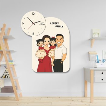 Tranh Đồng Hồ Đèn Led Thiết Kế Hình Ảnh Cá Nhân, Gia Đình, Công Ty Theo Yêu Cầu