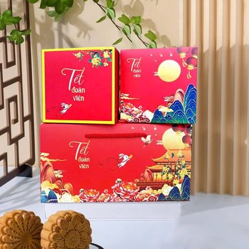 Hộp 2 Bánh Trung Thu Hạc Ngọc Đoàn Viên Tân Dân Lợi