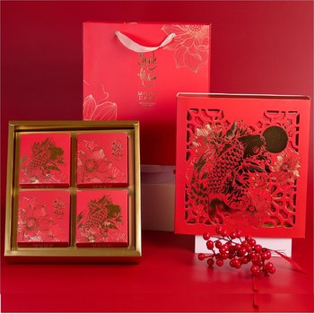 Hộp 4 Bánh Trung Thu Tân Dân Lợi Ngư Hoa Minh Nguyệt