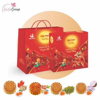 Hộp 4 Bánh Trung Thu Thọ Phát Phúc Lộc