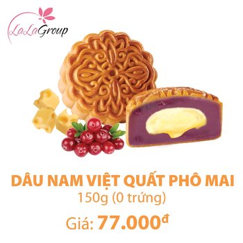 Bánh Trung Thu KIDO Dâu Nam Việt Quất Pho Mai 0 trứng 150g (DP0)