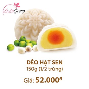 Bánh Trung Thu Thọ Phát Dẻo Hạt Sen 1/2 Trứng 150g (DHS1)