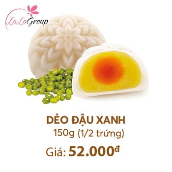 Bánh Trung Thu Thọ Phát Dẻo Đậu Xanh 1/2 Trứng 150g (DDX1)