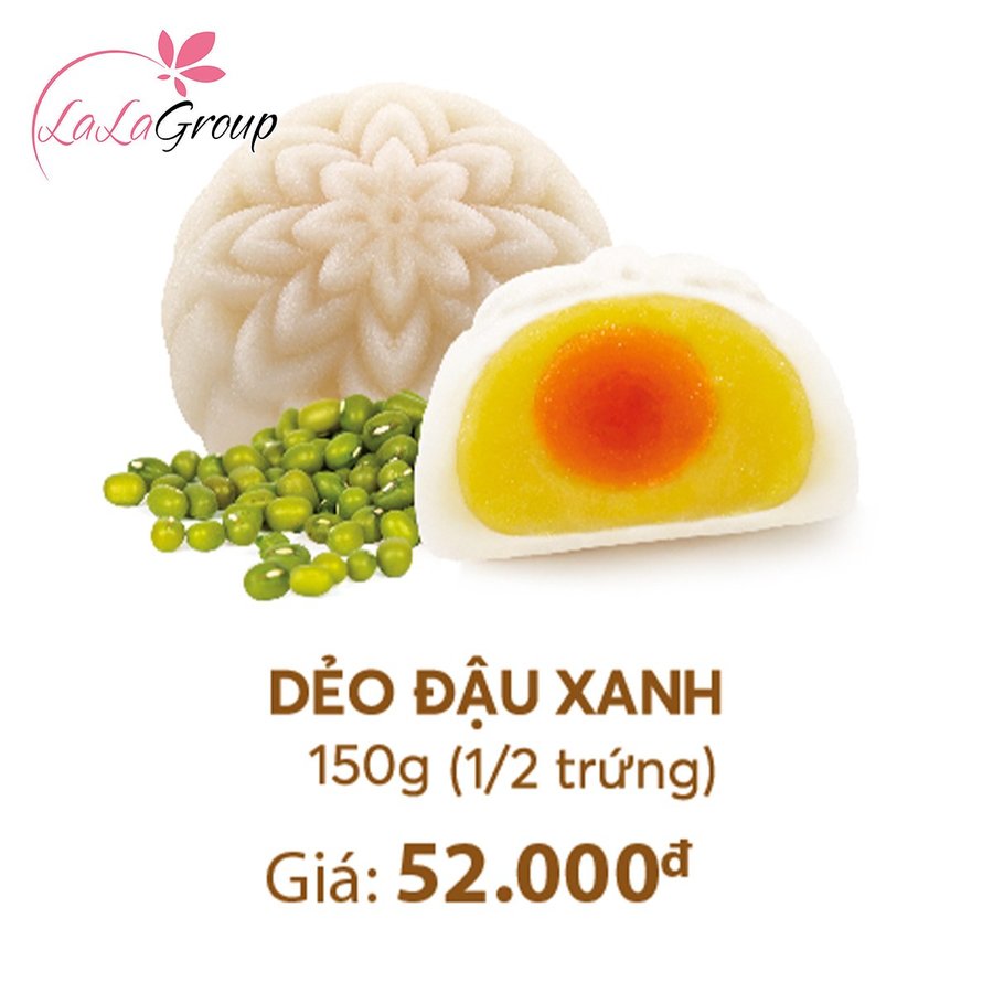 Bánh Trung Thu Thọ Phát Dẻo Đậu Xanh 1/2 Trứng 150g (DDX1)
