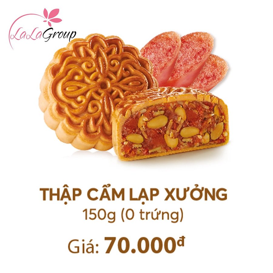 Bánh Trung Thu Thọ Phát Thập Cẩm Lạp Xưởng 0 Trứng 150g (TT0)