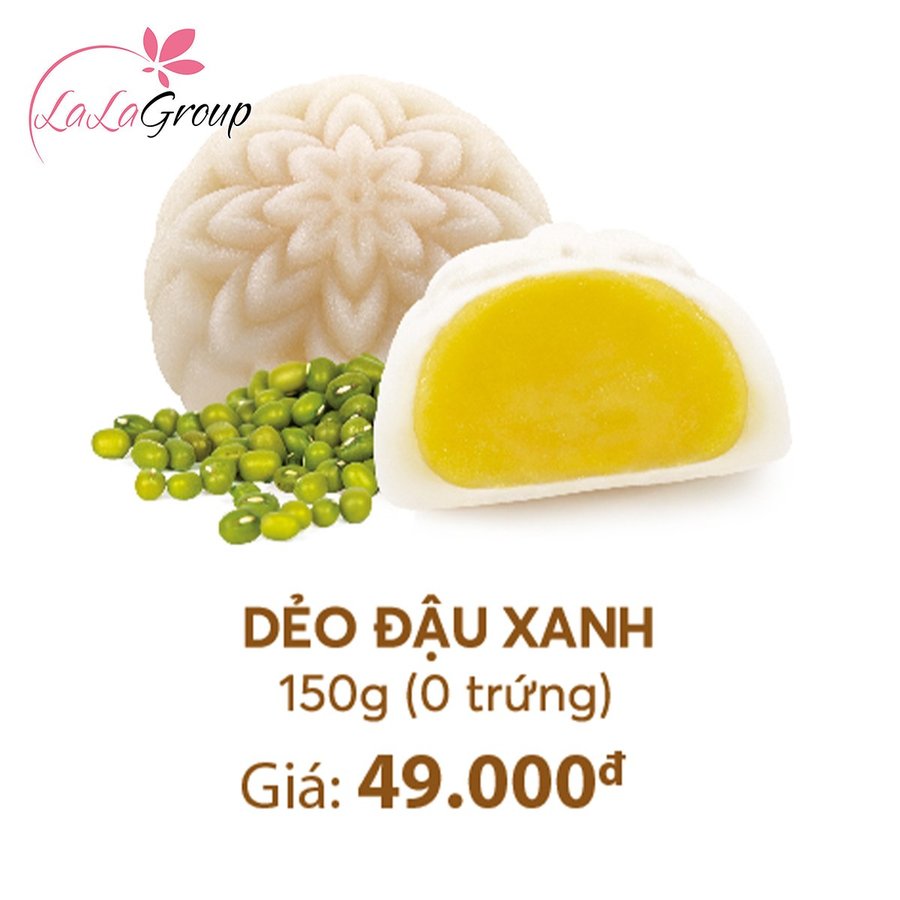 Bánh Trung Thu Thọ Phát Dẻo Đậu Xanh 0 Trứng 150g (DDX)