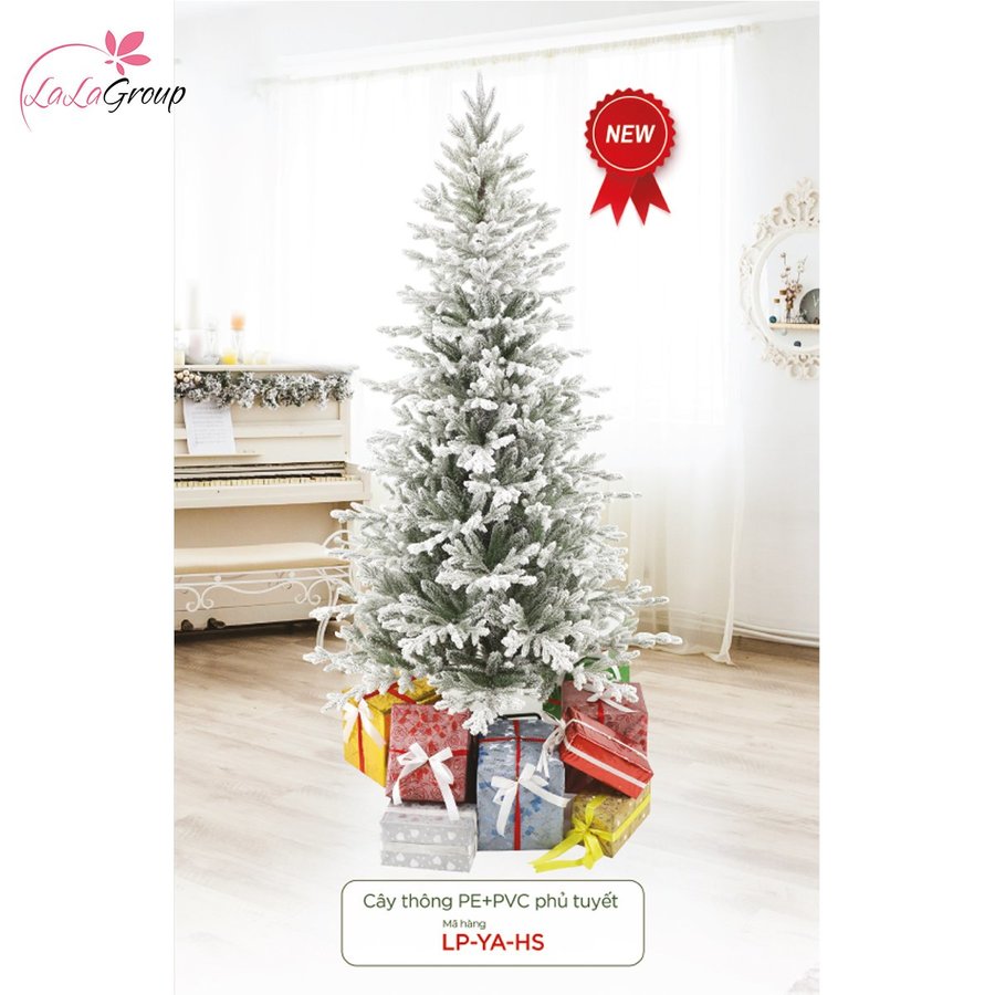 Cây thông PE PVC phủ tuyết