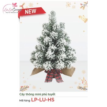 Cây thông noel mini phủ tuyết