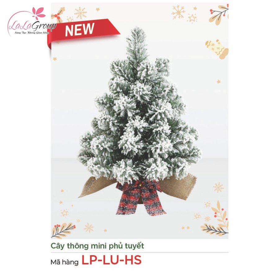 Cây thông noel mini phủ tuyết