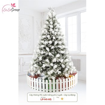 Cây thông pe cước trắng phủ tuyết - Cây tự động