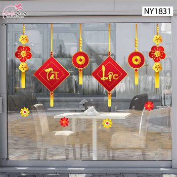 Decal Trang Trí Tết Lộc Treo Tài Lộc