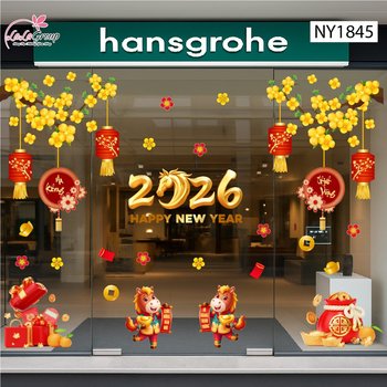 Combo Decal Trang Trí Tết An Khang Thịnh Vượng Rước Lộc Đầu Năm 2026