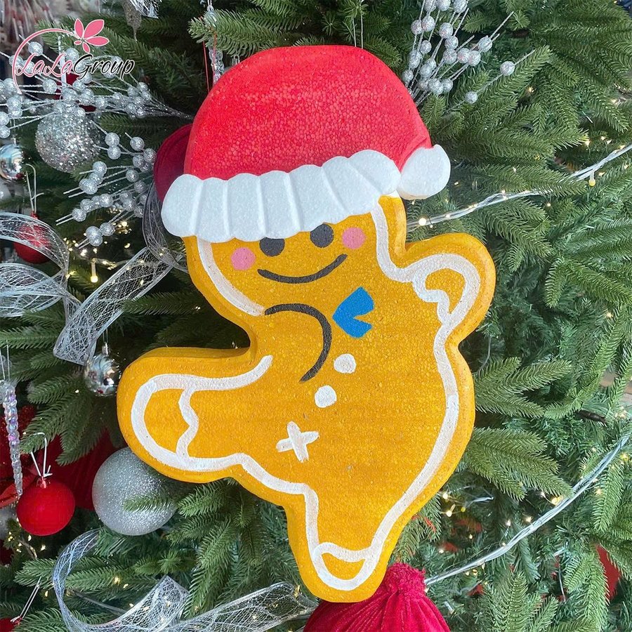 Em Bé Bánh Gừng Bằng Xốp Dễ Thương Trang Trí Noel