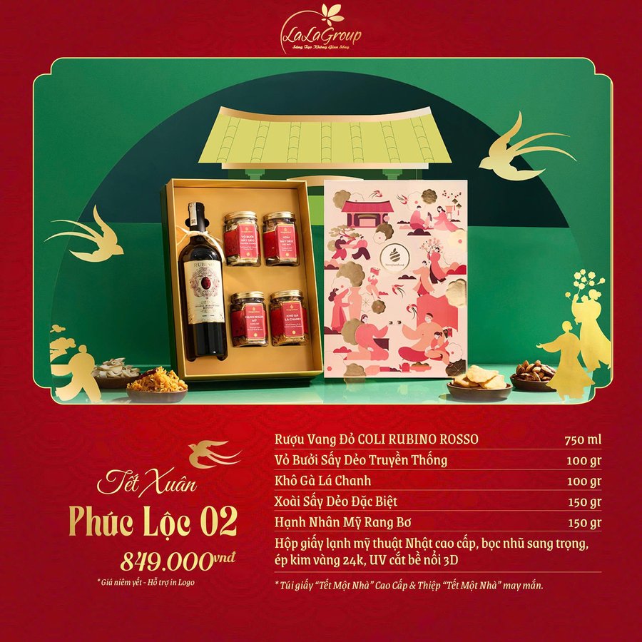 Hộp Quà Tết Xuân Phúc Lộc 02 (NL)