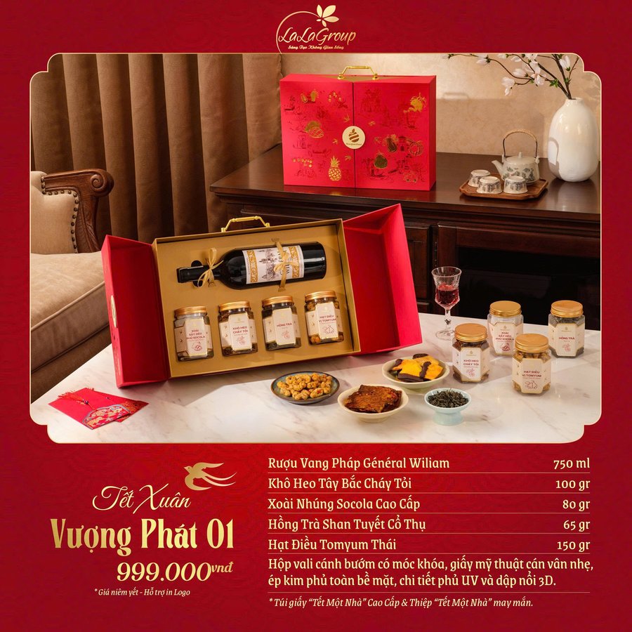 Hộp Quà Tết Xuân Vượng Phát 01 (NL)