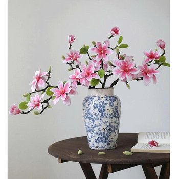 Cành hoa mộc lan kép nhiều màu trang trí