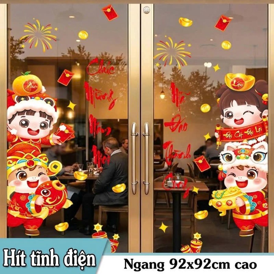 Decal tĩnh điện 2 mặt đại cát đại lợi