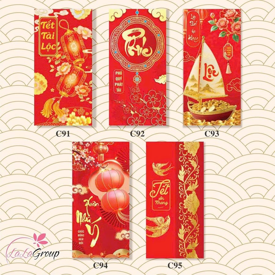 Combo 10 Bao Lì Xì Tết Tân Xuân Như Ý