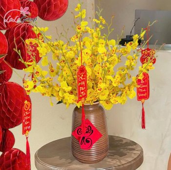 Bình hoa lan vũ nữ tài lộc khởi sắc