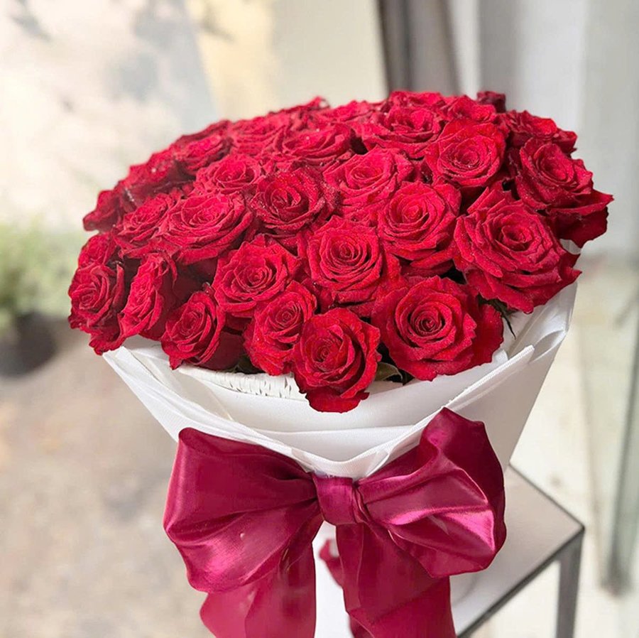 Bó 30 Hoa Hồng Đỏ Tươi Cao Cấp