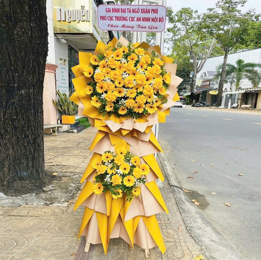 Hoa Khai Trương Vàng Viên Mãn