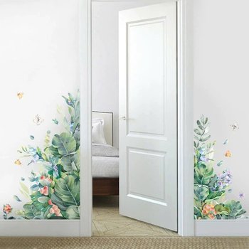 Decal dán tường lá xanh mẫu 14
