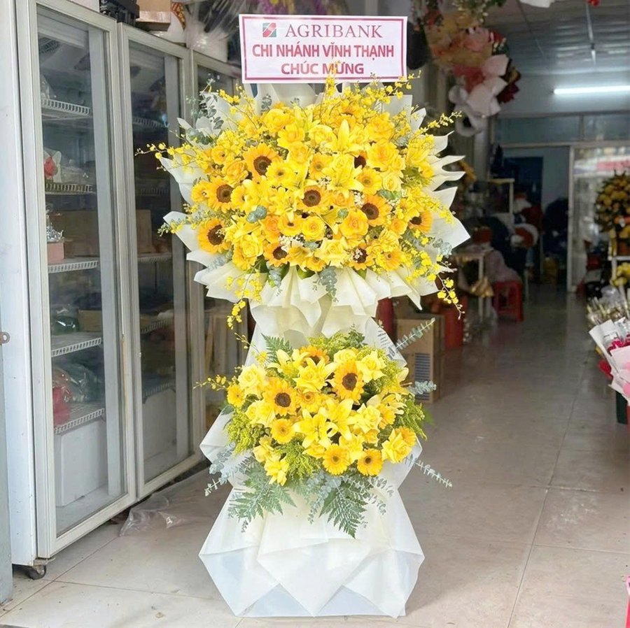 Hoa Khai Trương Mix Vàng Như Ý