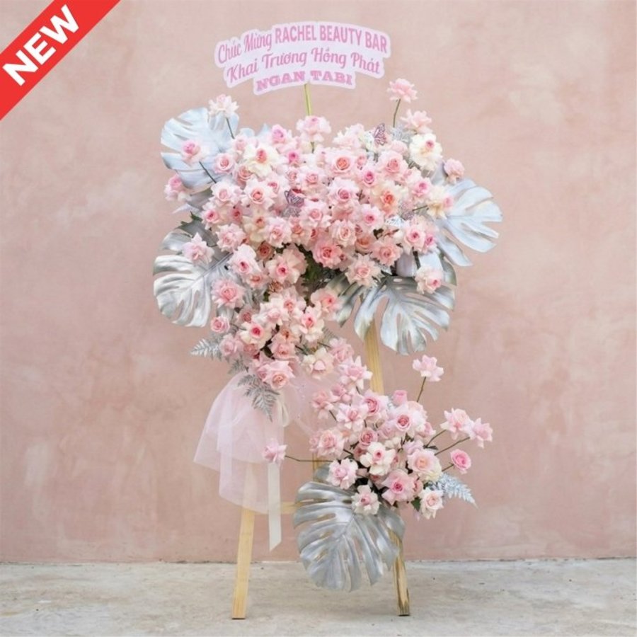 Hoa Khai Trương Hồng Nhẹ Nhàng