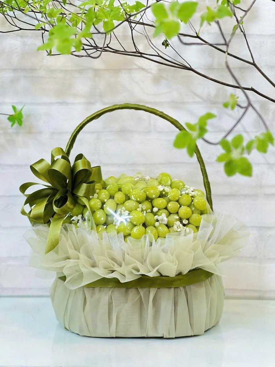 Giỏ Trái Cây Tươi Nho Xanh Nhập Khẩu Tươi Ngon