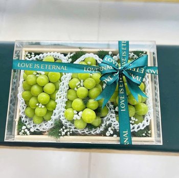 Hộp Trái Cây Nho Xanh Hàn Quốc Thanh Tao