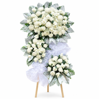 Kệ Hoa Chia Buồn Cúc Mẫu Đơn An Yên