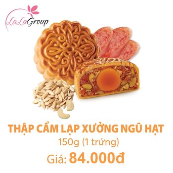 (NH1) Bánh Trung Thu KIDO Thập Cẩm Lạp Xưởng Ngũ Hạt 1 Trứng 150g