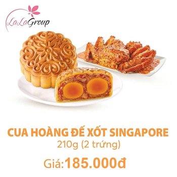 (CH2) Bánh Trung Thu KIDO Cua Hoàng Đế Xốt Singapore 2 Trứng 210g