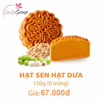 (HS0) Bánh Trung Thu KIDO Hạt Sen Hạt Dưa 0 Trứng 150g